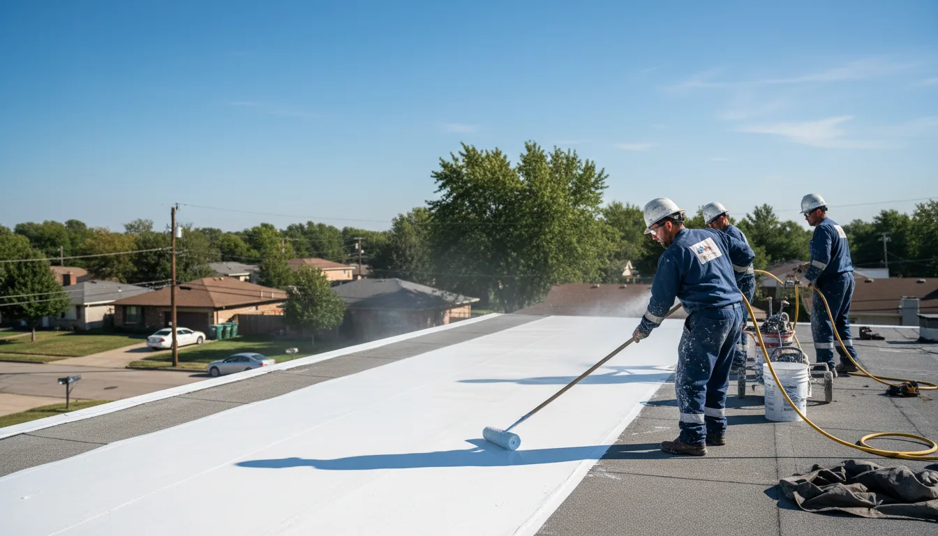 Commercial roof coating in Macon, IL near me